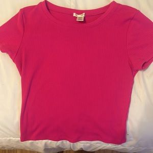 Hot pink baby tee